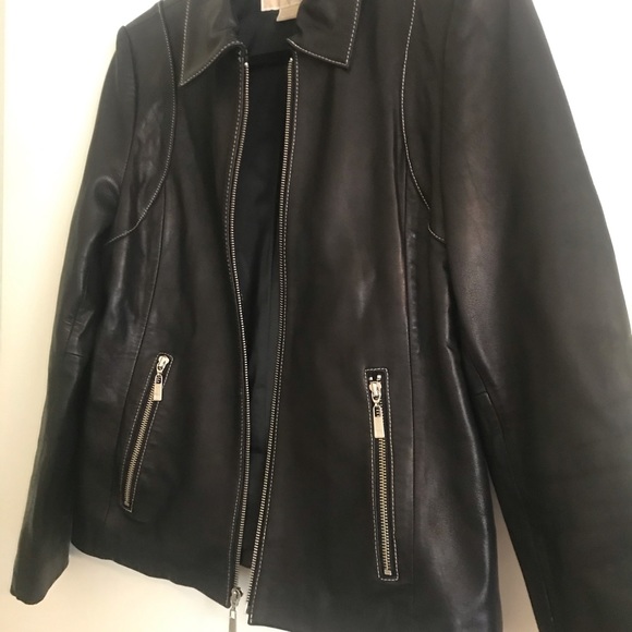 Michael Kors leathers jacket ladies US size Medium - Picture 1 of 6